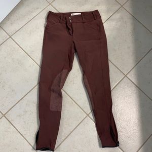 Maroon Tailored Sportsman breeches size 24